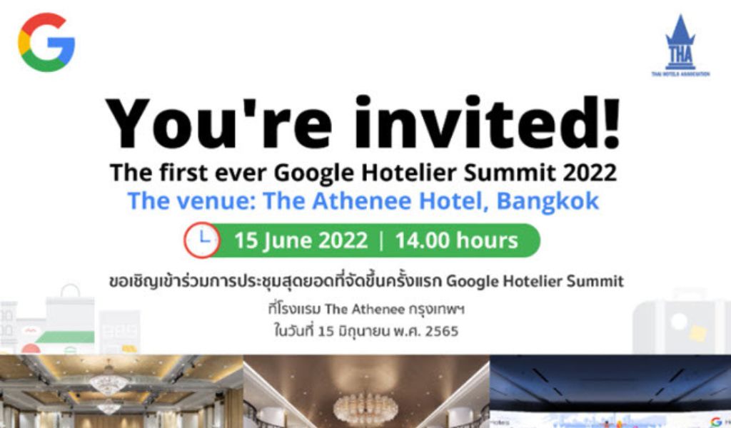 Google hotelier summit bangkok 2022 invited
